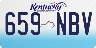 KY license plate 659NBV