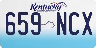KY license plate 659NCX