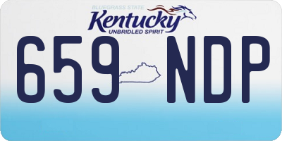 KY license plate 659NDP