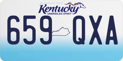 KY license plate 659QXA