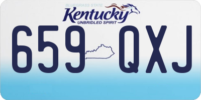 KY license plate 659QXJ