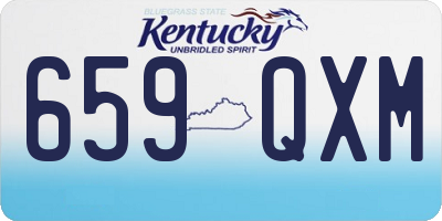 KY license plate 659QXM