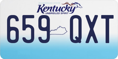 KY license plate 659QXT