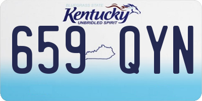 KY license plate 659QYN