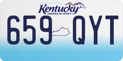 KY license plate 659QYT