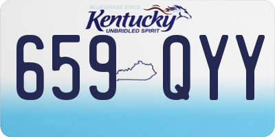 KY license plate 659QYY