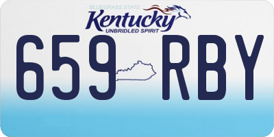 KY license plate 659RBY