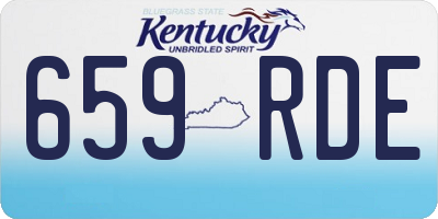 KY license plate 659RDE