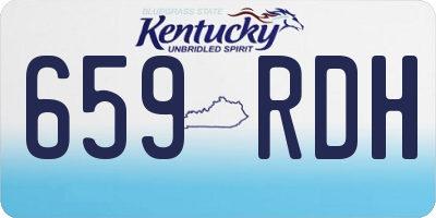 KY license plate 659RDH