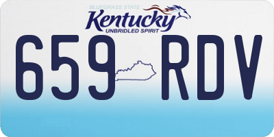 KY license plate 659RDV