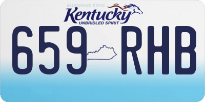 KY license plate 659RHB