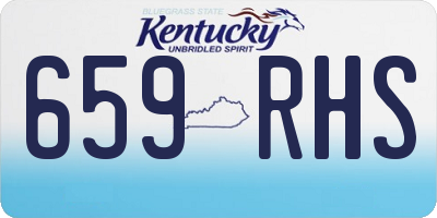 KY license plate 659RHS