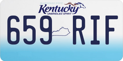 KY license plate 659RIF