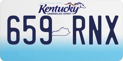 KY license plate 659RNX