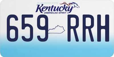 KY license plate 659RRH