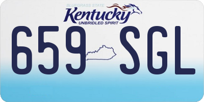KY license plate 659SGL
