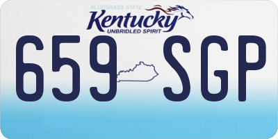 KY license plate 659SGP