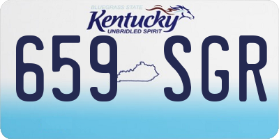 KY license plate 659SGR