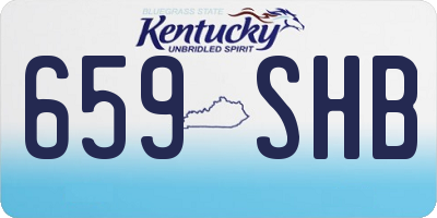 KY license plate 659SHB