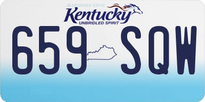 KY license plate 659SQW