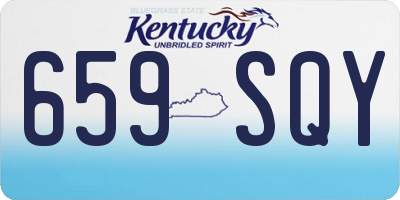 KY license plate 659SQY