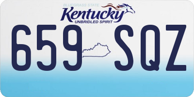 KY license plate 659SQZ