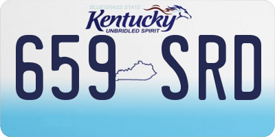 KY license plate 659SRD