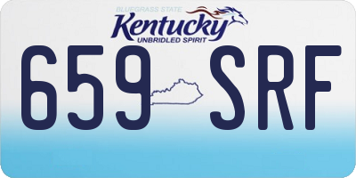 KY license plate 659SRF