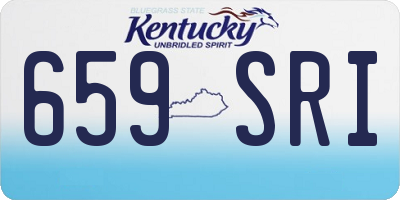 KY license plate 659SRI
