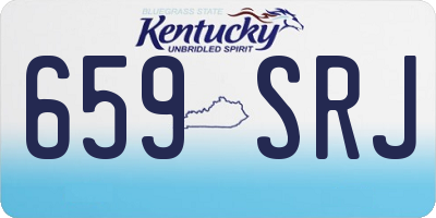 KY license plate 659SRJ