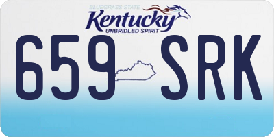 KY license plate 659SRK