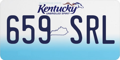 KY license plate 659SRL