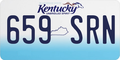 KY license plate 659SRN