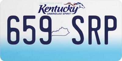 KY license plate 659SRP