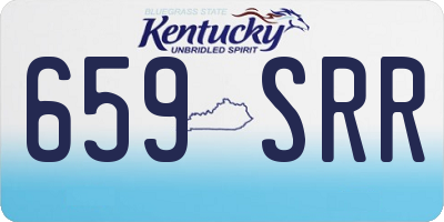 KY license plate 659SRR