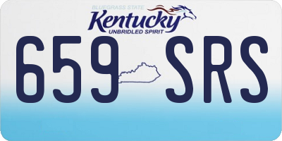 KY license plate 659SRS