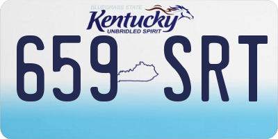KY license plate 659SRT