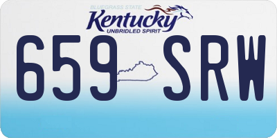 KY license plate 659SRW
