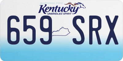 KY license plate 659SRX