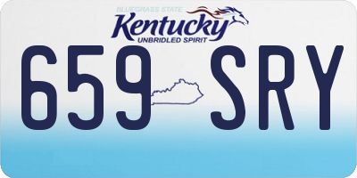 KY license plate 659SRY