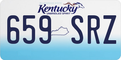 KY license plate 659SRZ