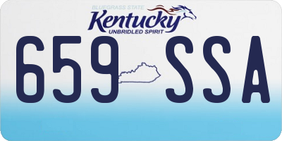 KY license plate 659SSA