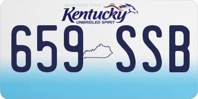 KY license plate 659SSB