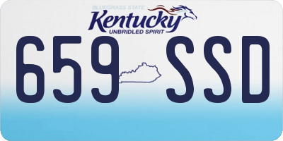 KY license plate 659SSD