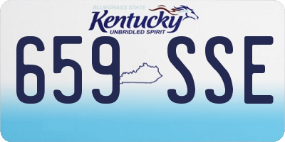 KY license plate 659SSE