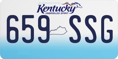 KY license plate 659SSG