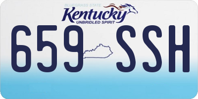 KY license plate 659SSH