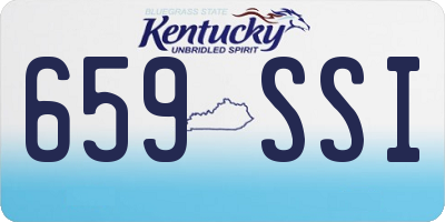 KY license plate 659SSI