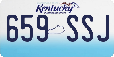 KY license plate 659SSJ