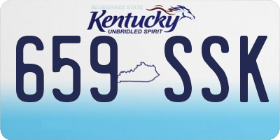 KY license plate 659SSK